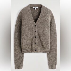 COS CROPPED ALPACA-BLEND CARDIGAN